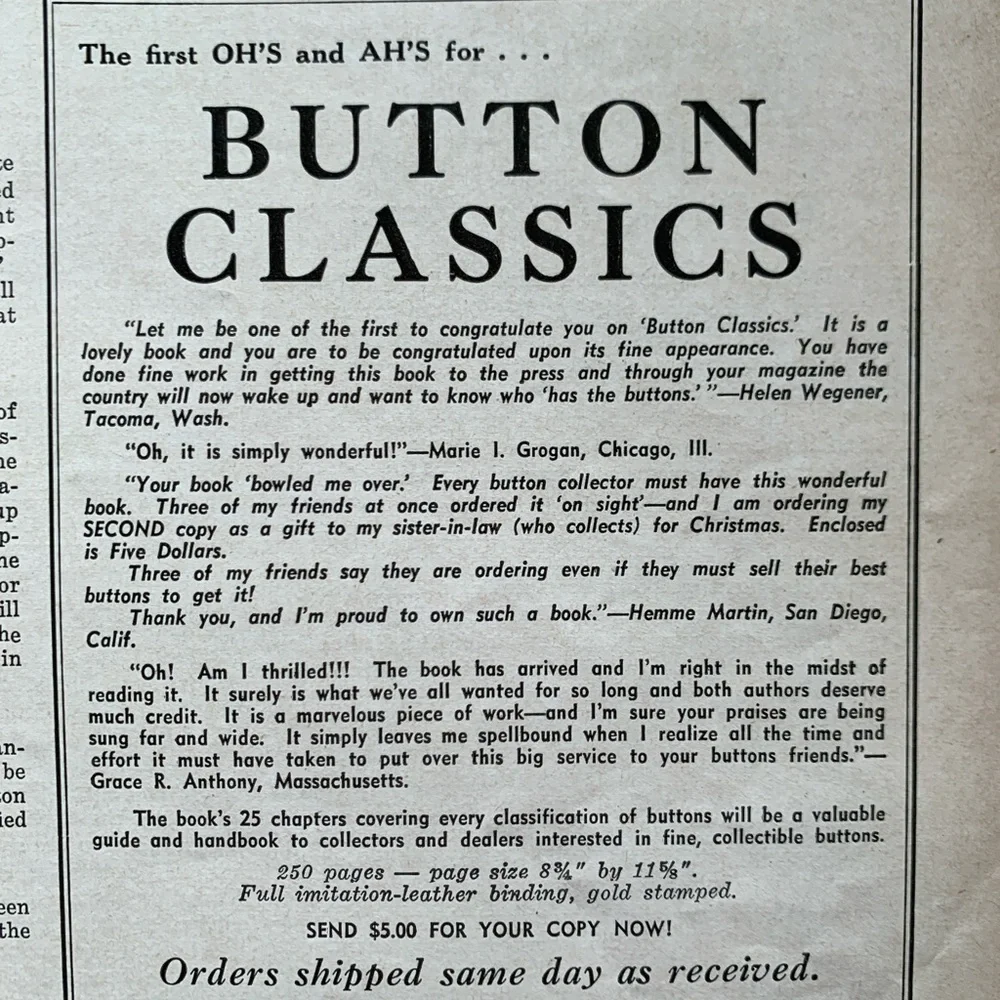 ! Vintage 2 HOBBIES magazines. Nov 1941 & Aug 1942 “The Magazine-for-Collectors” - Picture 8 of 16